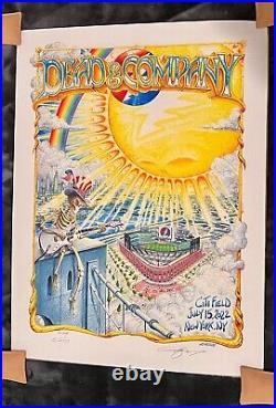 Dead & Company Citifield July 15, 2022 Artist Edition Poster #/180 By AJ Masthay