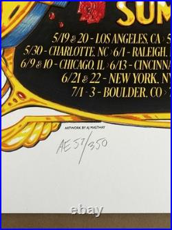 Dead & Company Co Ae Poster Final Tour 2023 Summer Signed Aj Masthay 57/350