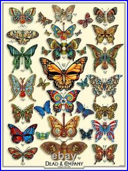 Dead & Company EMEK Summer Tour 2019 print poster grateful butterflies