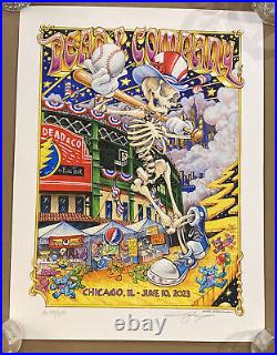 Dead & Company Final Tour Posters Wrigley Chicago Masthay AE S/N Grateful Mayer