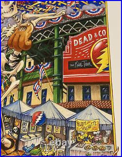 Dead & Company Final Tour Posters Wrigley Chicago Masthay AE S/N Grateful Mayer