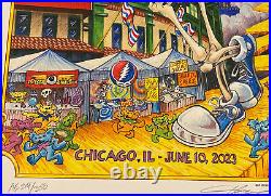 Dead & Company Final Tour Posters Wrigley Chicago Masthay AE S/N Grateful Mayer