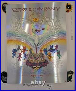 Dead & Company Foil Poster Sphere Las Vegas 5/26/24 Marq Spusta Grateful Weir