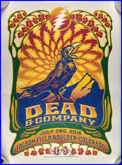 Dead & Company Folsom Field Boulder 2016 Concert Poster Dave Hunter 17x23 Print Dead & Company Folsom Field Boulder 2016 Concert Poster Dave Hunter 17x23 Print