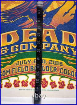 Dead & Company Folsom Field Boulder 2016 Concert Poster Dave Hunter 17x23 Print