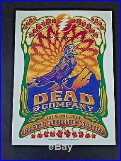 Dead & Company Folsom Field Boulder Concert Poster Matching Number Set N1 & N2