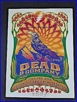Dead & Company Folsom Field Boulder Concert Poster Matching Number Set N1 & N2