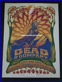 Dead & Company Grateful Dead Boulder Concert Poster July 2nd 2016 Mint #ed