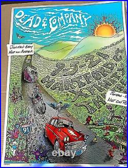 Dead & Company Hartford CT 2021 Foil SIGNED A/E Screen Print Poster and