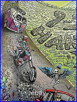 Dead & Company Hartford CT 2021 Foil SIGNED A/E Screen Print Poster and