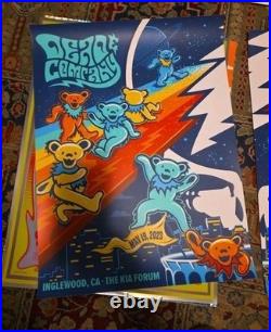 Dead & Company Inglewood CA 2023 VIP ONLY Poster May 20th N2 SIGNED AP S/N #/50