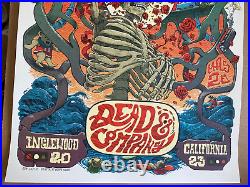 Dead & Company Inglewood Los Angeles 2023 Screen Print Poster SIGNED AE AP S/N