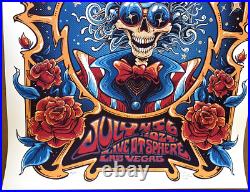 Dead & Company July 4 VIP AP Poster Vegas Sphere Uncle Sam SIGNED S/N #/100 Zazz