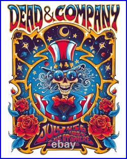 Dead & Company July 4 VIP AP Poster Vegas Sphere Uncle Sam SIGNED S/N #/100 Zazz
