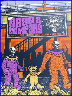 Dead Company MSG New York HALLOWEEN OCT 31st 2019 Original Poster SIGNED #/930