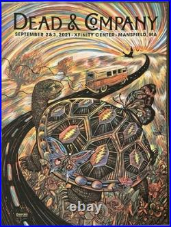 Dead & Company Mansfield 2021 Poster- Zeb Love-Rare Show Edition signed numbered