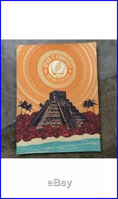 Dead & Company Mexico 2019 Playing In The Sand Justin Helton And Bob Weir Poster