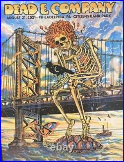 Dead & Company Philadelphia Poster Bridge Citizens Bank Zeb Love SGND #200/1250