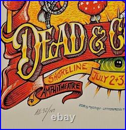 Dead & Company Poster 2018 Shoreline By AJ Masthay AE 92 / 100 Signed Embossed