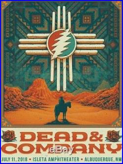 Dead & Company Poster 7-11-18 Isleta Amp. Albuquerque John Mayer And Bob Weir
