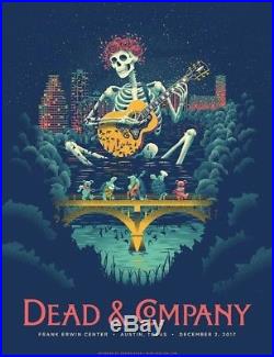 Dead & Company Poster Austin Texas 12/2/2017 Frank Erwin Center