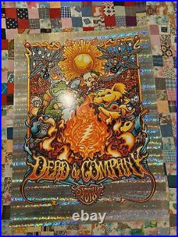 Dead & Company Poster FOIL Summer Tour 2018 AJ Masthay S/N AE #/50 Grateful Co