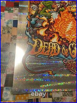 Dead & Company Poster FOIL Summer Tour 2018 AJ Masthay S/N AE #/50 Grateful Co