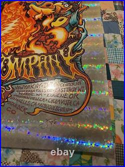 Dead & Company Poster FOIL Summer Tour 2018 AJ Masthay S/N AE #/50 Grateful Co