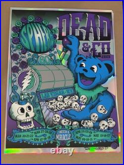 Dead & Company Poster Foil 2025 Sphere Reonegro SIGNED AND STAMPED Show Edition