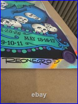 Dead & Company Poster Foil 2025 Sphere Reonegro SIGNED AND STAMPED Show Edition