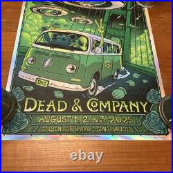 Dead & Company Poster Foil 8/1/2025 SF Golden Gate Park Jim Mazza #/2285 Mint