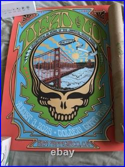 Dead & Company Poster GGP San Francisco 2025 60th Anniversary 8/3/25