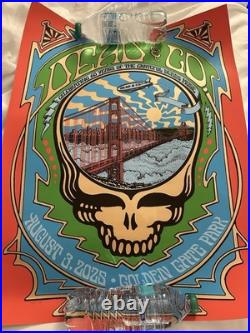 Dead & Company Poster GGP San Francisco 2025 60th Anniversary 8/3/25