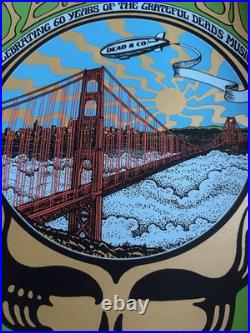 Dead & Company Poster GGP San Francisco 2025 60th Anniversary 8/3/25