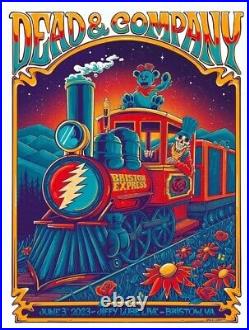 Dead & Company Poster JiffyLube Bristow VA 2023 AP SIGNED S/N #/200 SHIPS TODAY