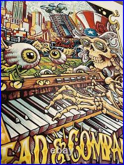Dead & Company Poster New York Citi Field June 2018 AJ Masthay AE Doodled S/N