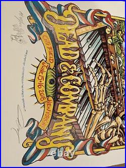 Dead & Company Poster New York Citi Field June 2018 AJ Masthay AE Doodled S/N