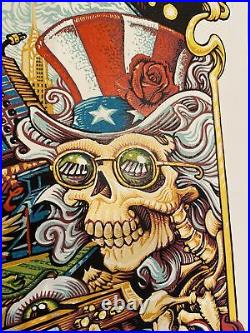 Dead & Company Poster New York Citi Field June 2018 AJ Masthay AE Doodled S/N