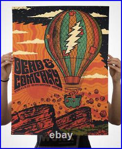 Dead & Company Poster Red Rocks 2021 Justin Helton AP Signed and Numbered x/120