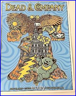 Dead & Company Poster S/N Citizens Park Phila Greg Gordon Gigart Liberty Bell