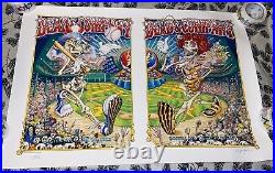 Dead & Company Poster Set 6/24 6/25 Fenway Park Boston Signed Masthay 183