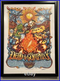 Dead & Company Poster Summer Tour 2018 AJ Masthay. Numbered, 760 / 1250. Framed