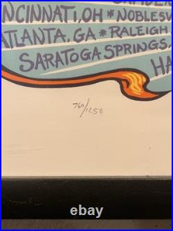 Dead & Company Poster Summer Tour 2018 AJ Masthay. Numbered, 760 / 1250. Framed