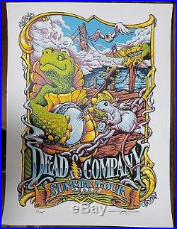 Dead & Company Poster VIP 2017 Summer Tour SIGNED NUMBERED AJ Masthay