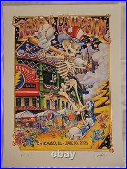 Dead & Company Poster Wrigley Chicago Both Nights 6/10-11 2023 AJ Masthay /3500