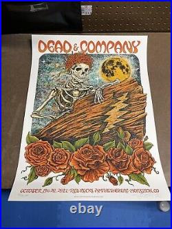 Dead & Company Red Rocks Poster Nathaniel Deas SIGNED 2021 Morrison CO AP /80