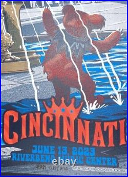 Dead & Company Riverbend Cincinnati 2023 Show Poster Weir Mayer And Co AP