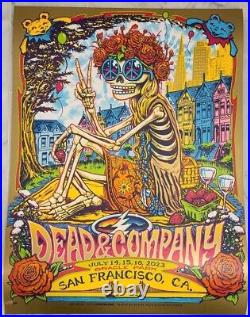 Dead & Company San Francisco SF 2023 Poster July MUNK ONE GOLD PAPER! X/2100
