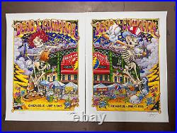 Dead & Company Set of 2 Posters Wrigley Chicago 6/10,11/ 2023 AJ Masthay