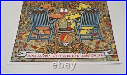 Dead & Company Signed Poster, 6/22/17 Jiffy Lube Live, Bristow, VA Bob Weir